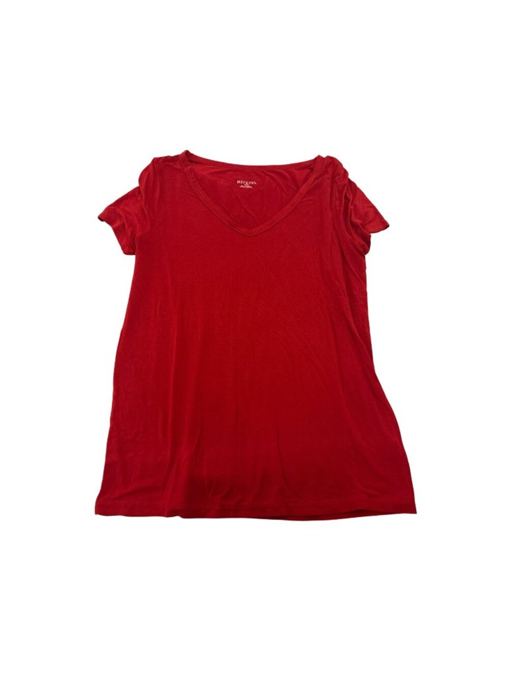Merona Women's T-Shirt Top Size Medium V-Neck Basic Solid Print Casual